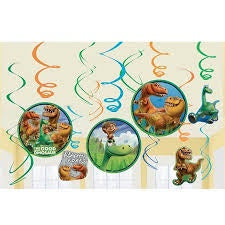 Hanging Swirl Decorations - The Good Dinosaur (670509) - Mad Parties & Supplies