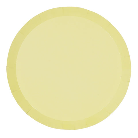 Plates - 9" - Dinner - Pastel Yellow (6110PYP) - Mad Parties & Supplies