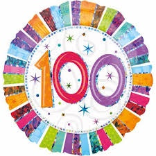 Foil - 18" - 100th (16076) - Mad Parties & Supplies