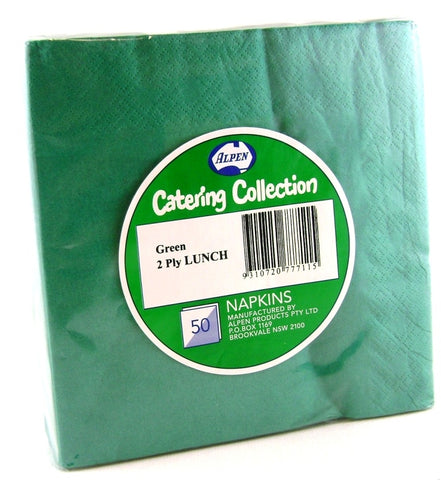 Napkins - Lunch - Dark Green (380155) - Mad Parties & Supplies