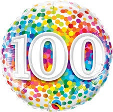 Foil - 18" - 100th (49565) - Mad Parties & Supplies