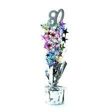 Spangle Centrepiece - 80th - Multicoloured (207430) - Mad Parties & Supplies
