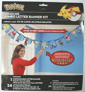 Pokemon - Jumbo Letter Banner Kit (121859) - Mad Parties & Supplies
