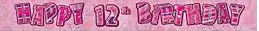 Banner - 12th (Pink) (90231) - Mad Parties & Supplies