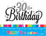 Candle - 30th Birthday (E3348)