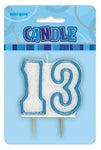 Candle - 13 - Blue (34395) - Mad Parties & Supplies