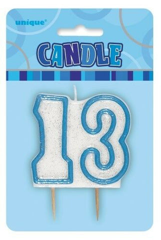 Candle - 13 - Blue (34395) - Mad Parties & Supplies