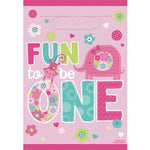 Loot Bags - Fun to be One (Pink) (370149) - Mad Parties & Supplies
