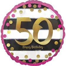 Foil - 18" - 50th (37164) - Mad Parties & Supplies