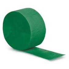Crepe Streamers - Pkt 1 - Emerald Green (530094)