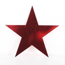 Cardboard Cutout - Star - Red