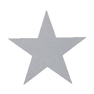 Cardboard Cutout - Star - Silver