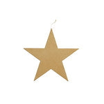 Cardboard Cutout - Star - Gold