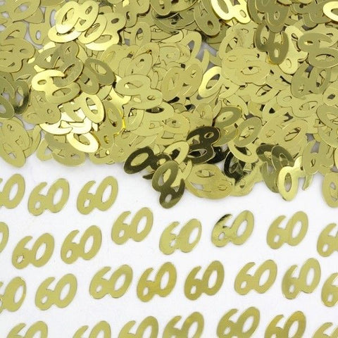 Scatters - 60th Gold (ZSFS60G) - Mad Parties & Supplies