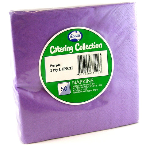 Napkins - Lunch - Purple (380148) - Mad Parties & Supplies