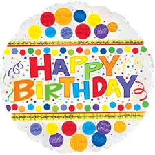 Foil - 18" - Happy Birthday (114827) - Mad Parties & Supplies