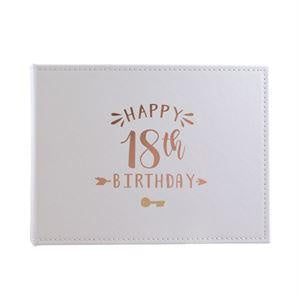 Guestbook - 18th (Rose Gold) (OG735) - Mad Parties & Supplies