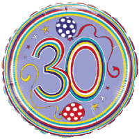 Foil - 18" - 30th (50421) - Mad Parties & Supplies