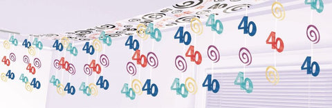 Ceiling Decorations - 40th - Mad Parties & Supplies