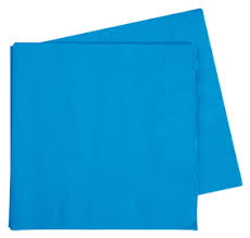 Napkins - Dinner - Pkt 40 - Electric Blue (Teal) (6073EBP) - Mad Parties & Supplies