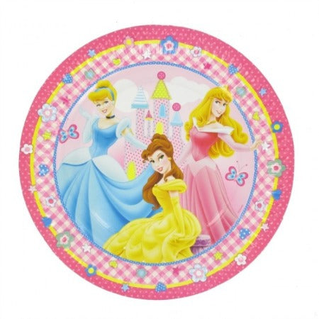 Plates - 9" - Dinner - Pkt 8 - Disney Princess - Mad Parties & Supplies