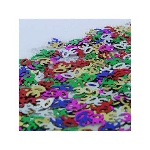 Scatters - Multicoloured - 30th with stars - Mad Parties & Supplies