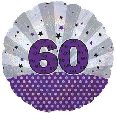 Foil - 18" - 60th (114740) - Mad Parties & Supplies