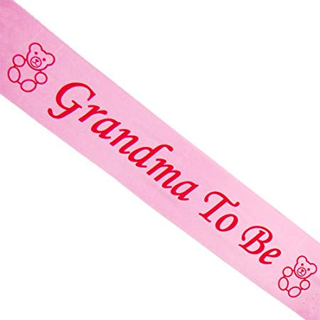 Sashes - Grandma to be - Pink (314981) - Mad Parties & Supplies