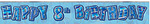 Banner - 8th (Blue) (90241) - Mad Parties & Supplies