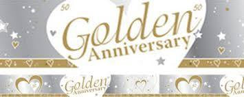 Banner - Golden Anniversary - Mad Parties & Supplies