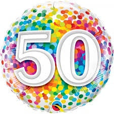 Foil - 18" - 50th (49543) - Mad Parties & Supplies