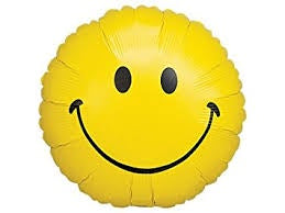 Foil - 18" - Smiley Face (16595) - Mad Parties & Supplies
