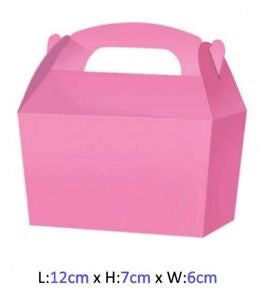 Mini Treat Boxes - Pkt 12 - Light Pink - Small - Mad Parties & Supplies