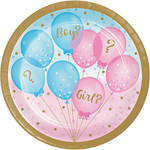 Plates - 7" - Lunch - Gender Reveal (Boy/Girl) (336065) - Mad Parties & Supplies