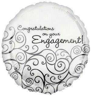 Foil - 18" - Congratulations on your engagement! (18019) - Mad Parties & Supplies