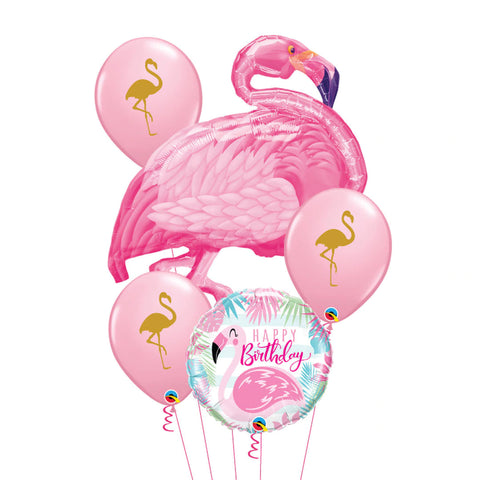 Happy Birthday Flamingo Balloon Bouquet (HBFBB)