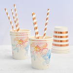 Cups - Floral (ID-CUP-036) - Mad Parties & Supplies