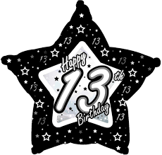 Foil - 18" - Happy 13th Birthday (B97846) - Mad Parties & Supplies