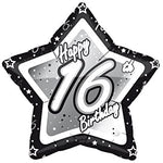 Foil - 18" - Happy 16th Birthday (B97584) - Mad Parties & Supplies