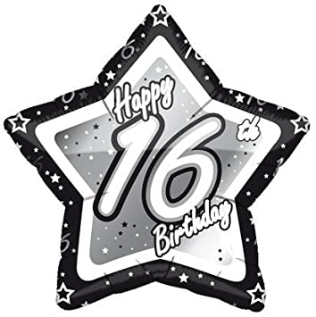 Foil - 18" - Happy 16th Birthday (B97584) - Mad Parties & Supplies