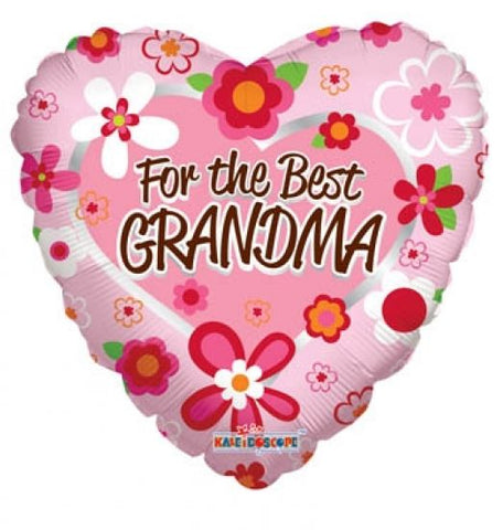 Foil - 18" - For the Best Grandma (88089-18) - Mad Parties & Supplies