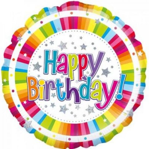 Foil - 18" - Happy Birthday (228328) - Mad Parties & Supplies