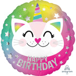 Foil - 18" - Happy Birthday Kitty (4129101)