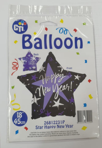 Foil - 18" - Happy New Year (26812231P) - Mad Parties & Supplies
