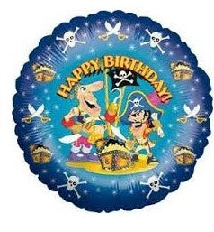 Foil - 18" - Happy Birthday Pirate (670307) - Mad Parties & Supplies