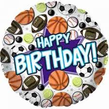 Foil - 18" - Happy Birthday Sport (114604) - Mad Parties & Supplies
