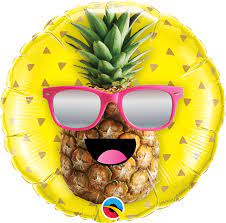 Foil - 18" - Mr Cool Pineapple Smiley Face (57271)