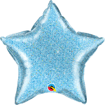 Foil - 20" - Star Glitter - Blue (21622)
