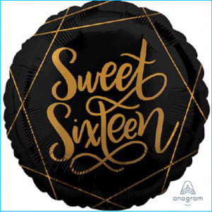 Foil - 18" - Sweet Sixteen (3974101) - Mad Parties & Supplies
