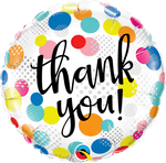 Foil - 18" - Thank you Dots (49214) - Mad Parties & Supplies